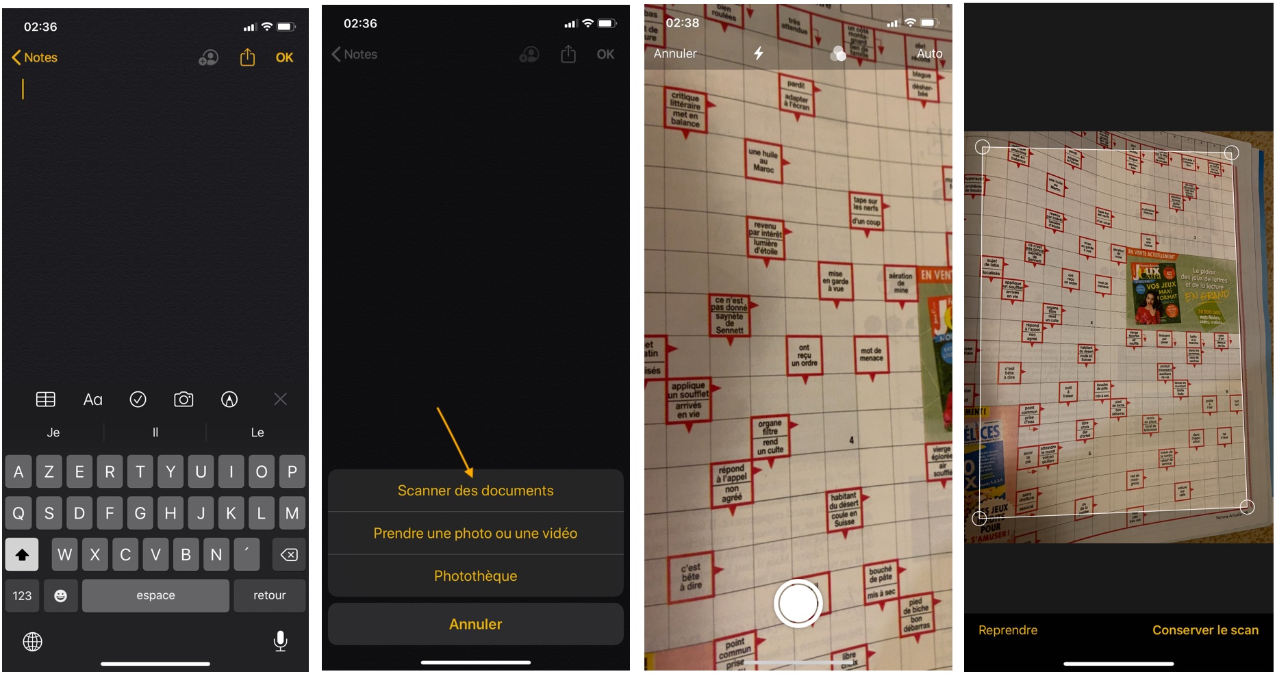 Comment scanner un document avec un iPhone